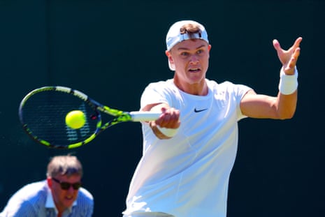 Holger Rune during his second round match.