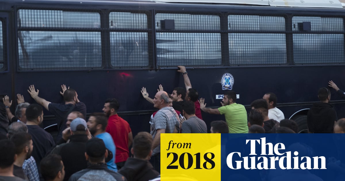 Greek riot police fire teargas at protest over EU migration policy