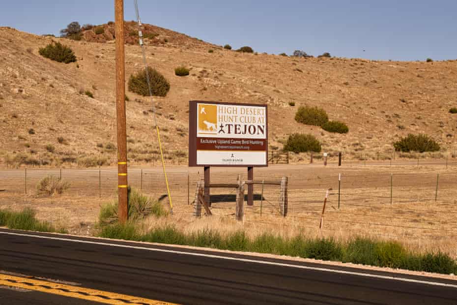 A Tejon Ranch sign near proposed site of Centennial.