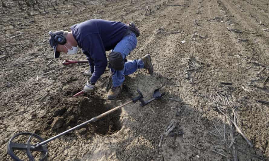 Metal detectorist Jim Bailey.