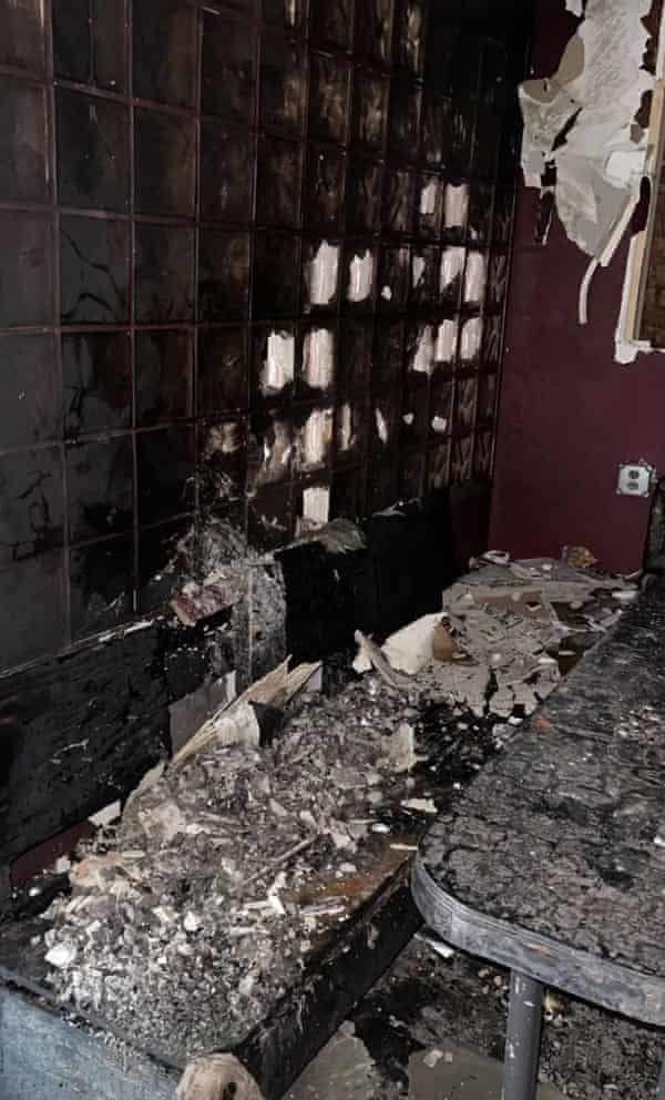 The interior of Rash night club after a suspected arson attack