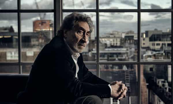 Howard Jacobson, photographed at his home in London.