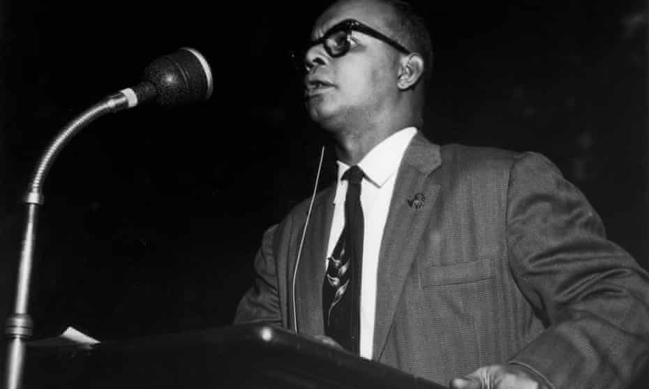 Dr Eric Williams in 1961, when he was president of Trinidad and Tobago, speaking at Central Hall in London's Westminster. 