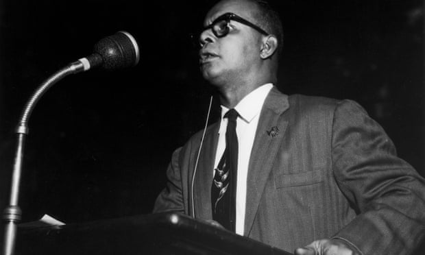 Dr Eric Williams in 1961, when he was president of Trinidad and Tobago, speaking at Central Hall in London's Westminster. 