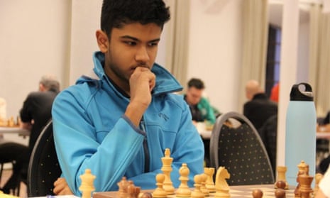 Shreyas Royal in action in the fourth round of the Bavarian Open at Tegernsee
