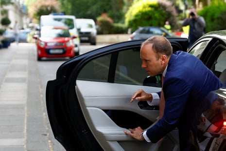 Matt Hancock arriving at the Covid inquiry.