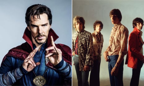 Benedict Cumberbatch in Doctor Strange and Pink Floyd.