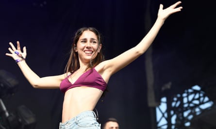 Samia on stage in Austin, Texas