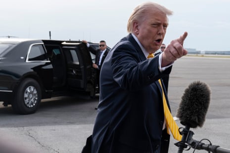 Donald Trump’s approval rating sinks to lowest point of second term - The Guardian