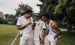 Graces Cricket ClubL-R: Newton Wijethilaka, Yousuf Jamil and Asad Ali sharing a joke on the sidelines.
