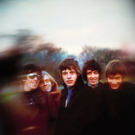 The Rolling Stones photographed on Primrose Hill in London, 1966.