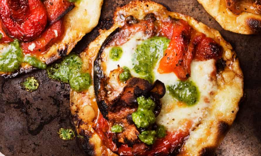 Nigel Slater’s pizette can be topped with anything from peppers to pork