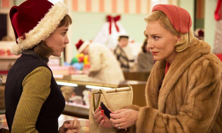 Rooney Mara and Cate Blanchett in Carol (2015).