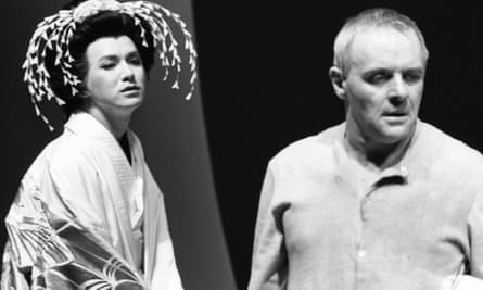 Antony Hopkins in his last stage play, M Butterfly, in 1989.
