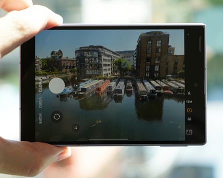 The camera app on the Samsung Galaxy Z Fold 8.
