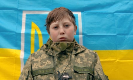 Facing bombardment … an image from Siren, Ukraine, 2023.