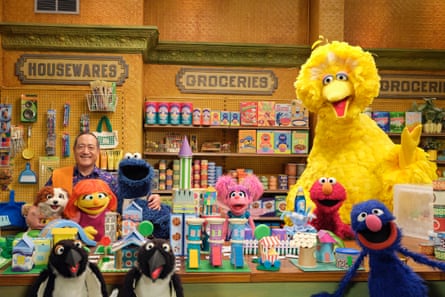 Big Bird, Grover and other Sesame Street stars.
