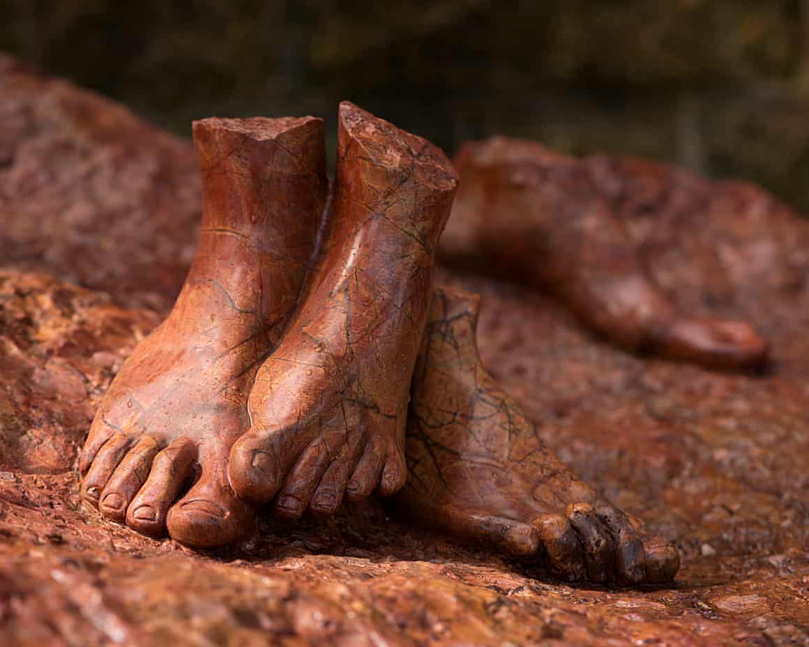 Did these feet? … Red Erratic by Dorothy Cross.