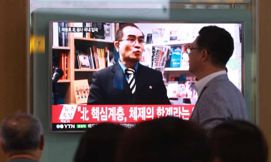 Thae Yong-ho, a minister at the North Korean Embassy in London, who defected to South Korea last week. 