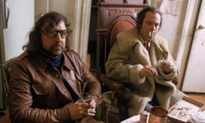 Rip Torn with his friend, author, screenwriter and satirist Terry Southern at Torn’s Chelsea apartment in New York in February 1973. Southern worked on the script for the 1969 film Easy Rider and claimed he had originally written a lead role for Torn but, after a fiery meeting with Dennis Hopper, Torn withdrew and the role went to Jack Nicholson