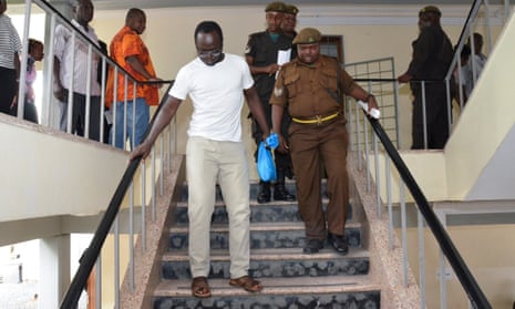Tanzanian investigative journalist Erick Kabendera leaves Kisutu resident magistrate’s court in Dar es Salaam, Tanzania