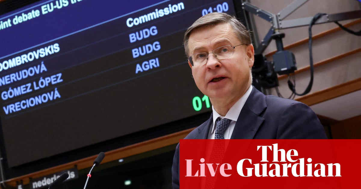 EU set to vote on trade deal with the US - Europe live