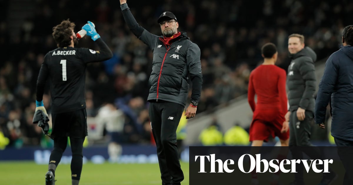 Jürgen Klopp unmoved by Liverpool’s points record after win at Tottenham