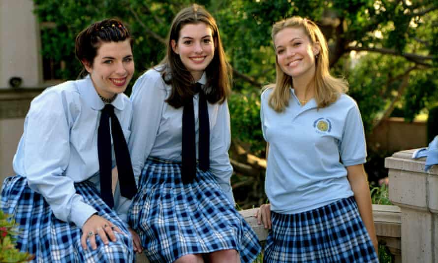 Matarazzo with Anne Hathaway and Mandy Moore in The Princess Diaries, 2001.