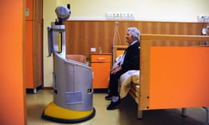 Robot-Era prepares to help a resident from her bedroom to the dining room.