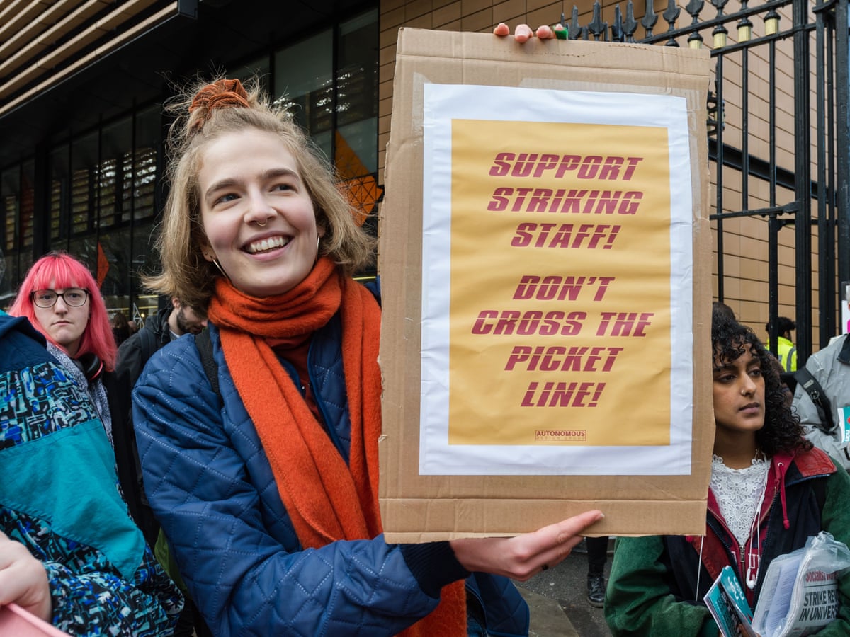 International Students Crossing Picket Lines Out Of Fear Of Losing Visas Education The Guardian