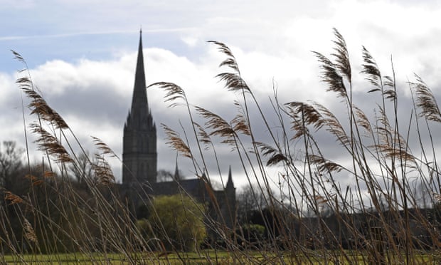 Salisbury cathedral, one year on from the novichok attack in the city.