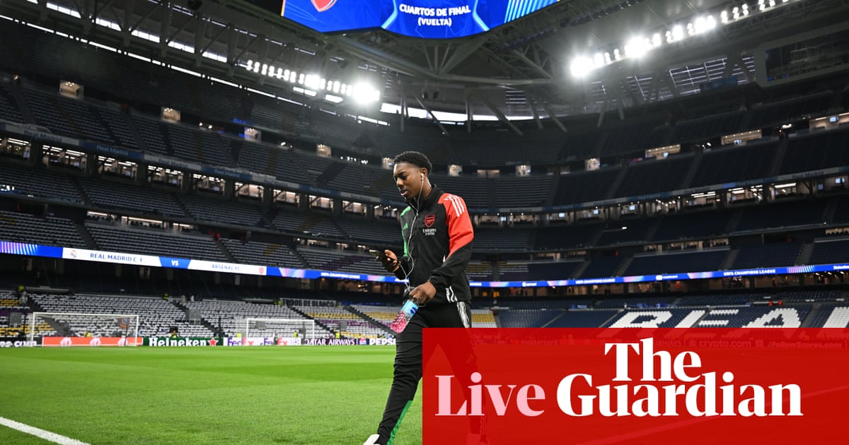 Real Madrid v Arsenal: Champions League quarter-final, second leg live