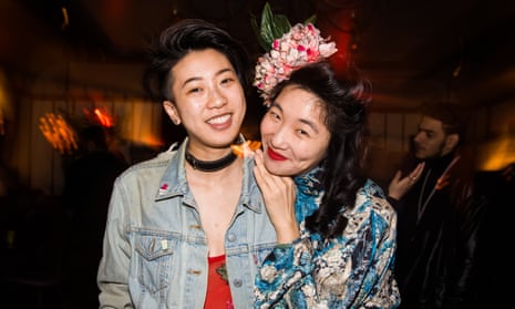 Jes Tom and Sueann Leung come to the Queer Lunar New Year Party organized by Yellow Jackets Collective and Discwomen at Mission Chinese Food, New York on 5 February.