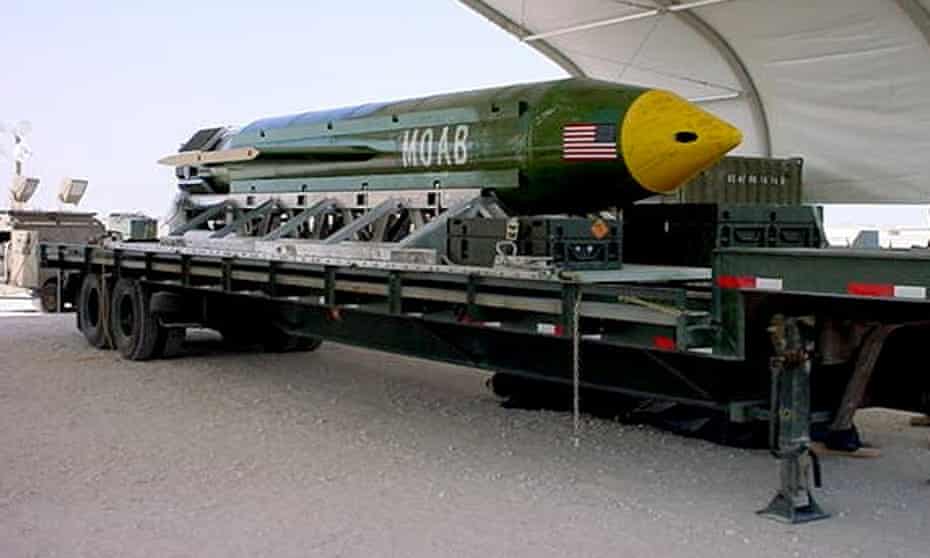 A MOAB - Massive Ordinance Air Blast, or ‘mother of all bombs’.