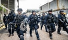 Chinese riot police fire teargas and beat up protesters in Guangdong province