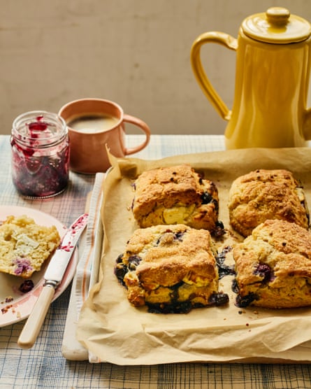 Alexina Anatole’s feta, blueberry and coriander scones.
