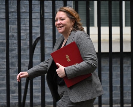 Anna Turley walking down Downing Street