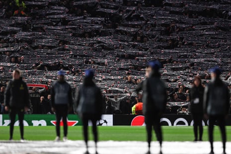 Eintracht Frankfurt fans.