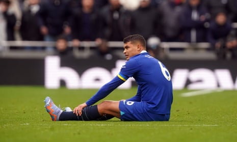 Thiago Silva's afternoon is over.