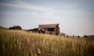 A barn sits on the Rocky Flats National Wildlife refuge, just north of Denver, Colorado.