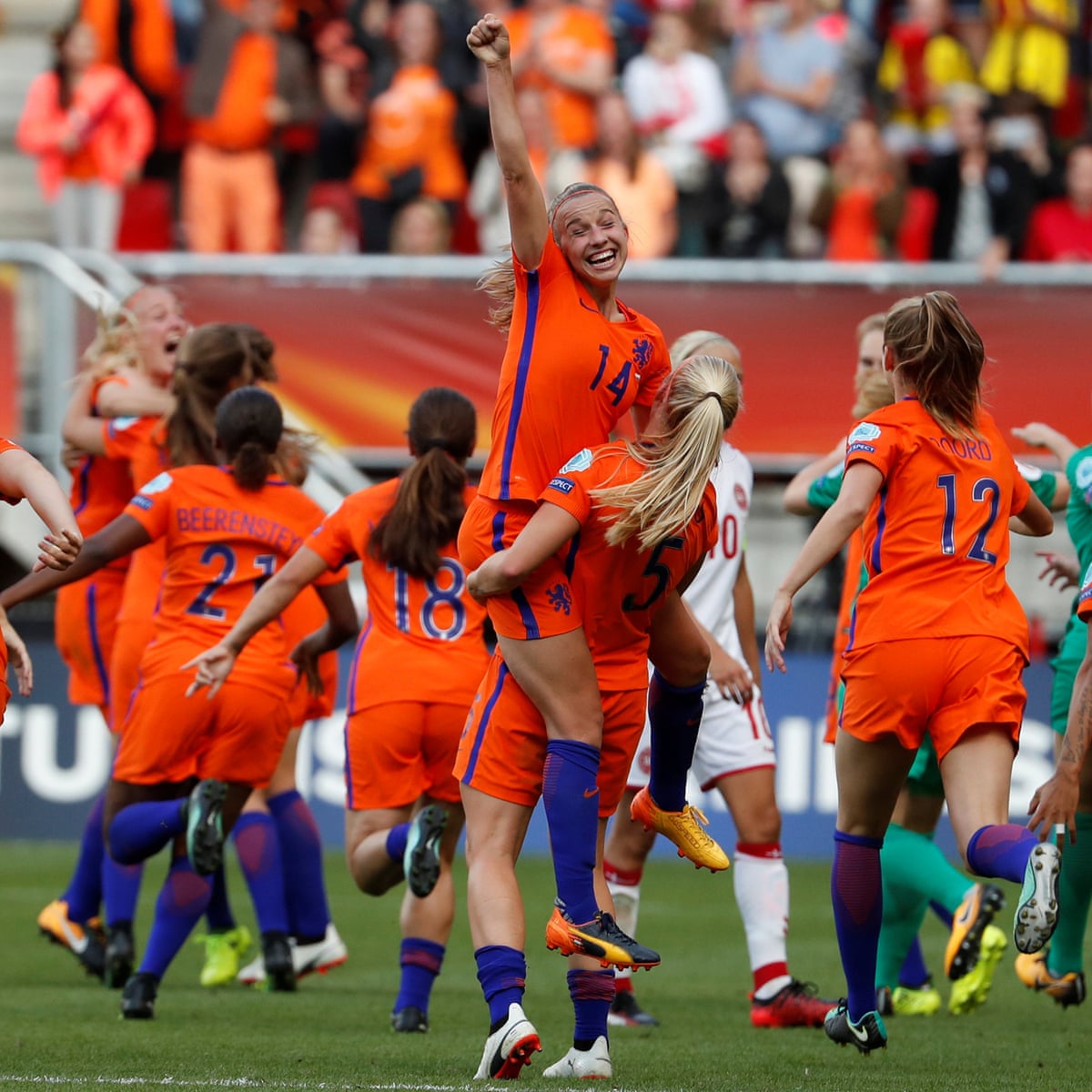 Holland 4 2 Denmark Euro 2017 Final As It Happened