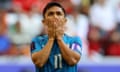 Sunil Chhetri reacts playing for India