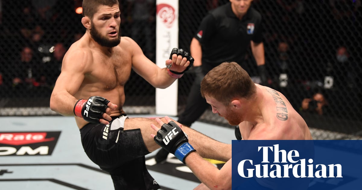 Khabib Nurmagomedov says hes retired after stopping Gaethje at UFC 254