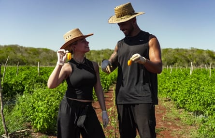Molly Rainford and Tyler West in Celebrity Race Across The World.