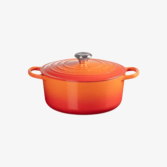 Le Creuset 26cm cast-iron casserole dish.