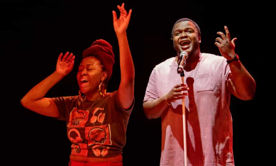 Nicholle Cherrie (Roo) and Nathan Queeley-Dennis (Orion) in Black Love.