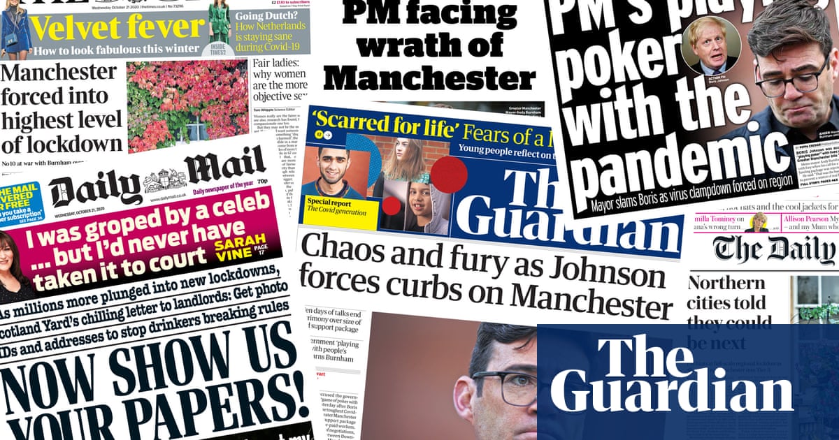 Tier and loathing: what the papers say about tough restrictions on Manchester