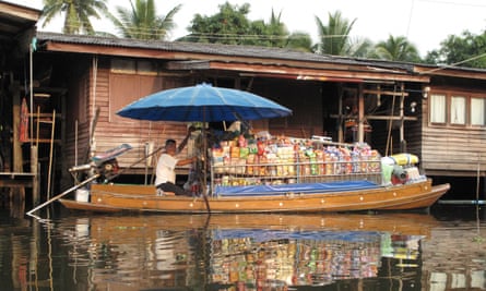 Bangkok’s canal districts are still served by floating corner shops.