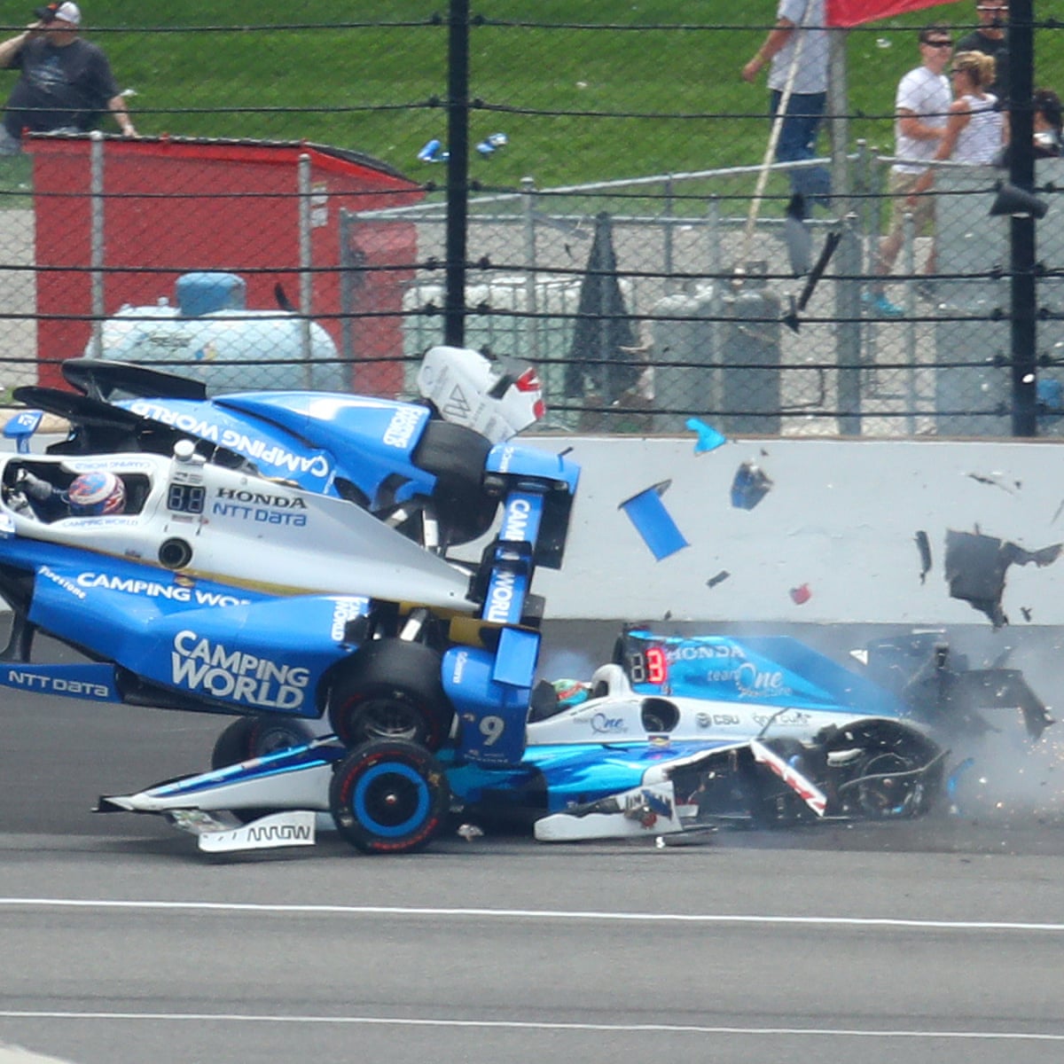 Takuma Sato Wins Indy 500 17 As It Happened Sport The Guardian