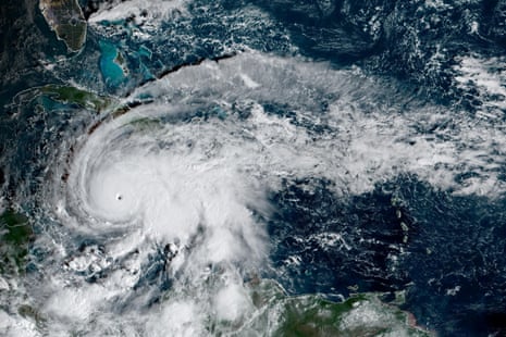 Hurricane Melissa moves north in the Caribbean Sea towards Jamaica and Cuba in a composite satellite image obtained by Reuters on 27 October 2025.